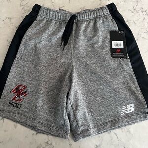 New Balance Boston College (BC) Hockey Gray and Black Men's Shorts